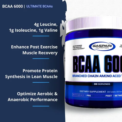 Miniatura 2 de Gaspari Nutrition AminoMax 8000, Aminoácidos Avanzados para Recuperación Muscular, Creatina, Leucina, Taurina y BCAA (325 Tabletas)
