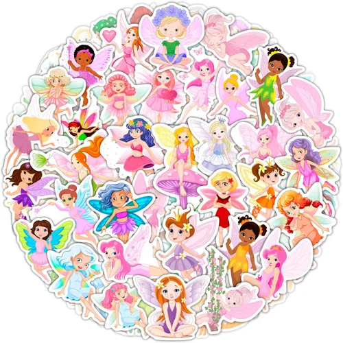 BulbaCraft Calcomanías y calcomanías de hadas para laptop, decoraciones de hadas para fiesta de cumpleaños, regalos para mujeres y hombres Pegatinas