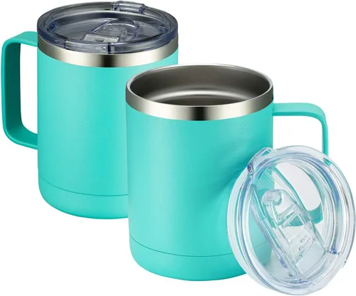 Miniatura 59 de MEWAY - Taza de café con asa, vaso térmico