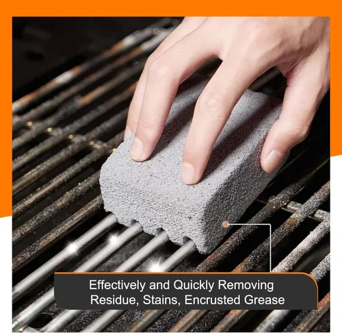 Miniatura 3 de Limpiador de parrilla resistente para Blackstone, ladrillo de limpieza de parrilla con asa, piedra pómez para limpiar parrilla, piscina, fregadero