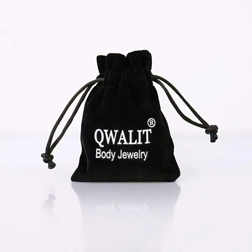 Miniatura 2 de QWALIT Anillo de pezón falso de acero inoxidable sin perforación, con clip para pezones con abrazaderas de pezón con cadena, piercing de cuerpo