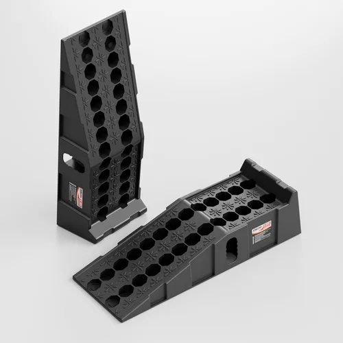 Rampas de coche para cambios de aceite y elevación de vehículos, elevación de 7.1 pulgadas, rampas resistentes de neumáticos de 11.1 pulgadas de