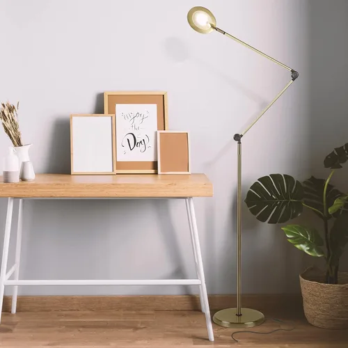 Miniatura 7 de Brightech Sage - Lámpara de pie y mesa LED 2 en 1 para manualidades, lámpara de lectura de pie ajustable sobre silla, para sala de estar y oficina