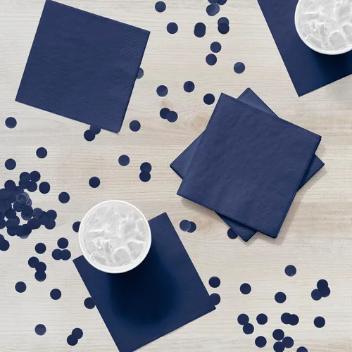 Miniatura 4 de Creative Converting Touch of Color - Servilletas de papel para bebidas de 2 capas, 50 unidades, color azul marino