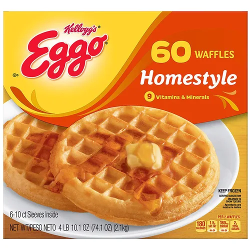 Miniatura 5 de Evaxo Eggo Homestyle Waffles, Frozen (60 gofres)