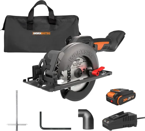 Miniatura 3 de Worx WX439L 4.5 Amp WORXSAW 4.5" Sierra circular compacta eléctrica