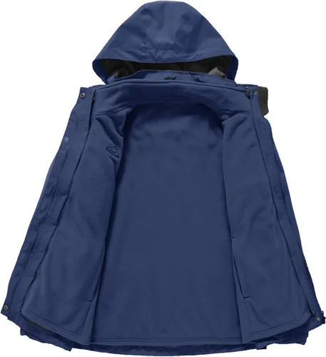 Miniatura 4 de Rdruko Chaqueta de esquí impermeable 3 en 1 para mujer, abrigo de invierno con aislamiento polar