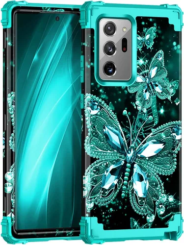 Miniatura 28 de Miqala Funda para Galaxy S9, brilla en la oscuridad, tres capas, resistente, a prueba de golpes, protección de cuerpo completo, parachoques