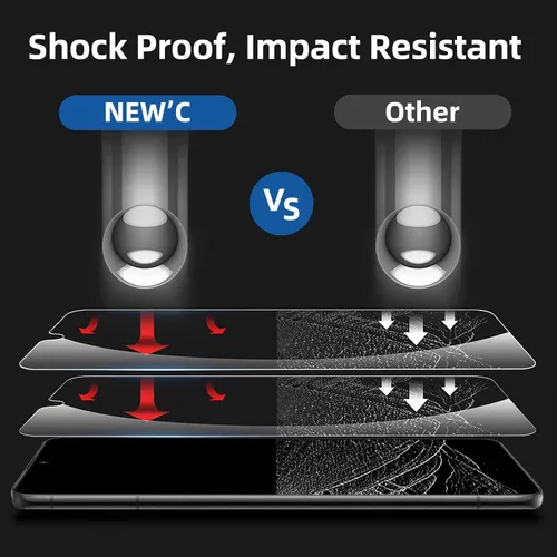 Miniatura 7 de NEW'C Paquete de 3 protectores de pantalla de privacidad para iPhone Air/iPhone 17 Air (6.5 pulgadas), película de vidrio templado antiespía