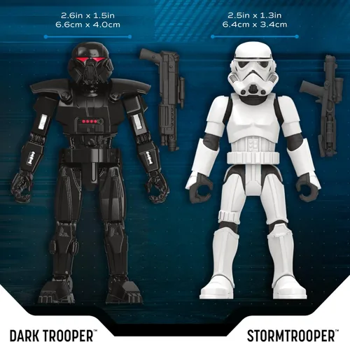 Miniatura 6 de STAR WARS Mission Fleet, juego de figuras de acción Mandalorian a escala de 2.5 pulgadas con 6 figuras y 8 accesorios, juguetes para niños y niñas