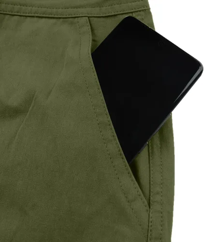 Miniatura 6 de LVCBL Pantalones cargo para hombre, de algodón, ajuste relajado, con múltiples bolsillos para hombre