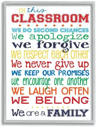 Miniatura 8 de Stupell in This Classroom Rules - Placa de pared con tipografía