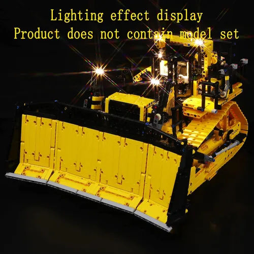 Miniatura 4 de GEAMENT Kit de luces LED compatible con Lego Cat D11 niveladora controlada por aplicación – para el juego de modelos Technic 42131