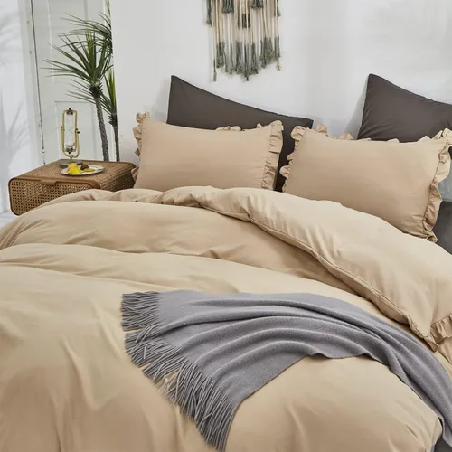 Miniatura 197 de CLOTHKNOW - Juego de edredón verde militar tamaño completo de 3 piezas, juego de ropa de cama verde oscuro, edredón suave con 2 fundas de almohada