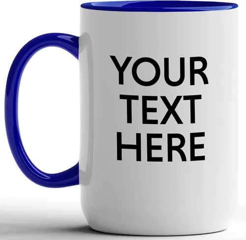 Miniatura 14 de GotPrint Tazas personalizadas con texto, taza personalizada con mensaje, regalo personalizado, diseño de doble cara, taza de café única, borde Negro