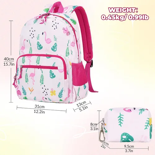 Miniatura 50 de Mygreen - Mochila escolar con bonitos diseños para niños y niñas, 11.5 x 15.7 x 5.1 pulgadas