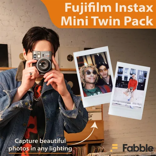 Miniatura 6 de Fujifilm Instax Mini 41 Paquete de cámara de película instantánea con estuche Groovy para Fuji Instax Mini 41, película de paquete doble (40 hojas)