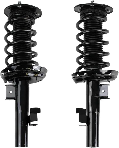 Miniatura 230 de TRQ Conjunto de Amortiguador y Resorte Delantero Cargado con Resorte Helicoidal Pre-ensamblado Compatible con Jeep Cherokee Limited AWD 14-22 Sin