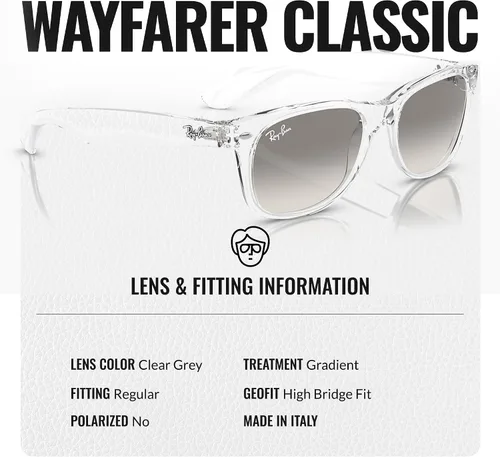 Miniatura 4 de Ray-Ban RB2132 NEW WAYFARER CLASSIC - Gafas de sol de forma cuadrada con kit oficial de gafas