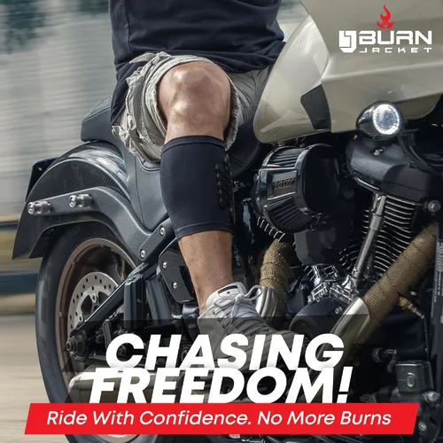 Miniatura 5 de BurnJacket Funda Protectora contra Quemaduras para Tubo de Escape de Motocicleta Protector de Pierna - Extra Ancho, Protección de Doble Capa, Se