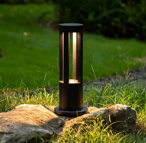 Miniatura 3 de Gardenised Luces LED redondas de 15.75 pulgadas para camino, iluminación decorativa duradera de aluminio con cable para pasillos, jardines