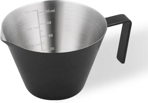 Miniatura 7 de MHW-3BOMBER Taza medidora de café expreso con taza de salsa de 3 onzas, taza de café expreso, taza de vertido de acero inoxidable para salsa