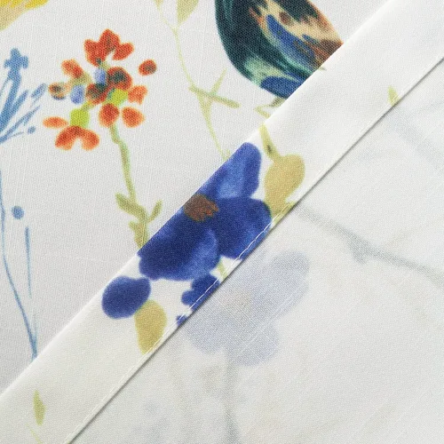 Miniatura 7 de Leeva - Cortinas pequeñas con estampado de pájaros, 24 pulgadas de largo, conjunto de paneles para ventanas, diseño de estampado de pájaros