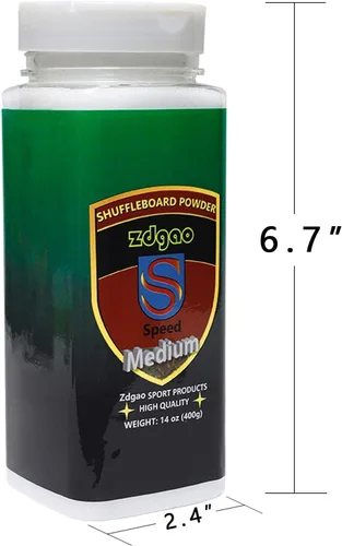 Miniatura 3 de Shuffleboard Sand - Cera de tejo con mini recogedor y mini cepillo, 2 latas (2 x 14 onzas)