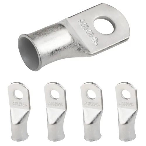 Miniatura 250 de SELTERM 5 piezas terminales de cable de cobre estañado 1/0 AWG perno de 1/2", extremos de cable de batería, terminales de anillo, conectores