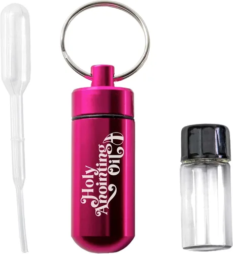 Miniatura 10 de Kit de accesorios para botella de aceite de unción, contenedor de llavero aguamarina, cuentagotas de plástico y pequeño frasco de vidrio vacío