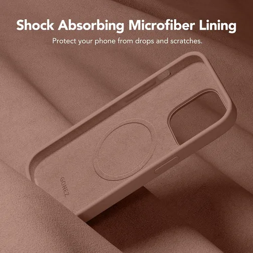 Miniatura 6 de GONEZ Funda para iPhone 14 Pro, compatible con Magsafe, con protector de pantalla + protector de lente de cámara, forro de microfibra suave
