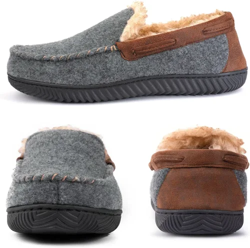 Miniatura 3 de RockDove Hearthfire - Pantuflas de espuma viscoelástica para hombre