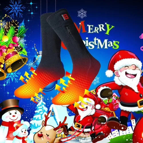 Miniatura 7 de Calcetines térmicos con batería recargable, calentador térmico para invierno con calefacción eléctrica para hombres y mujeres