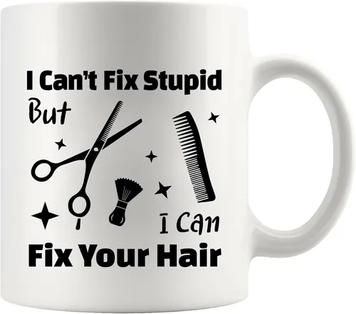 Panvola I Can't Fix Stupid But I Can Fix Your Hair - Regalos divertidos para estilistas, regalo de graduación para peluquero, propietario de