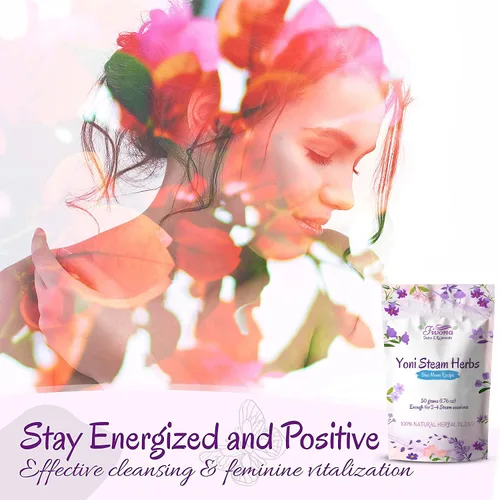 Miniatura 7 de Fivona Yoni Hierbas vaporizantes - para uso femenino y rituales - V-Detox, limpieza, lavado, control de olores - 2 a 4 sesiones - Balance de pH