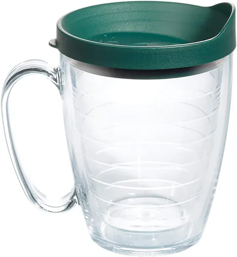 Miniatura 30 de Taza de viaje Tervis de doble pared transparente y colorida con tapa fabricada en Estados Unidos mantiene las bebidas frías y calientes, 24 onzas