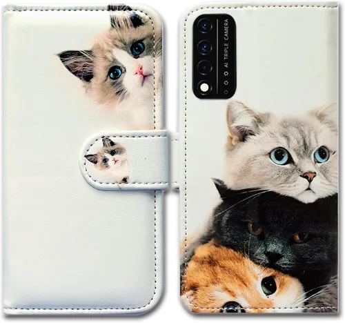 Miniatura 20 de Bcov Funda para Revvl V+ 5G, diseño de pájaro negro y verde con tapa para teléfono con ranura para tarjetero y soporte para T-Mobile ReVVL V Plus 5G