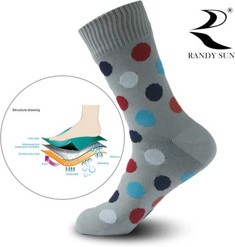 Miniatura 3 de RANDY SUN Calcetines de pesca impermeables, Certificado SGS Unisex Correr Kayak Senderismo Calcetines Transpirables 1 Par