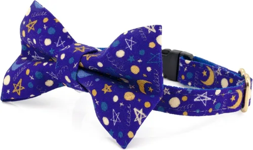 Miniatura 8 de Ultra Joys Collar de gato con campanas - Separable para gatitos y gatos - Estampado a cuadros naranja pequeño Solo cuello a cuadros