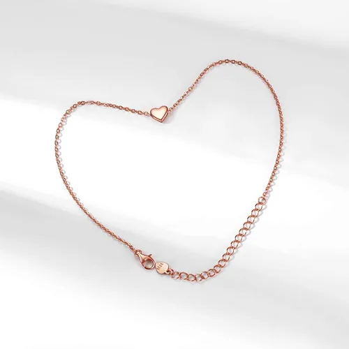 Miniatura 8 de Silvora Tobillera de plata de ley 925 para mujeres y hombres, tobilleras de corazón de eslabones cubanos para mujer, tobillera de playa con caja