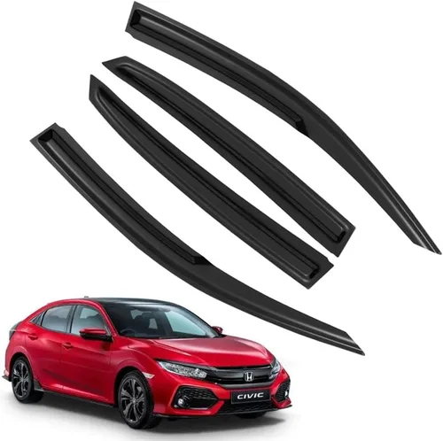 Miniatura 46 de Protectores de lluvia para Mazda 3 Hatchback 2010-2013, deflectores de ventana lateral con cinta adhesiva para Mazda 3 Hatchback, viseras de ventana
