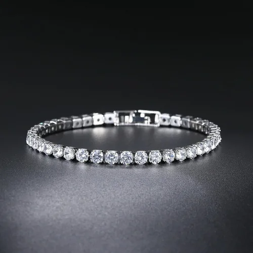Miniatura 2 de Harry and Henry Pulseras de perlas de 3 capas para mujer, pulsera de diamantes de imitación brillantes, pulsera abierta de perlas de cristal