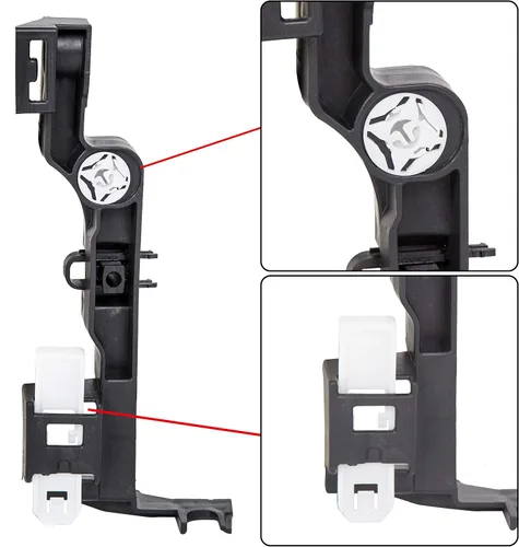 Miniatura 2 de ECOTRIC Soporte de montaje de faro delantero izquierdo compatible con Dodge Ram Truck 1500 2500 3500 4500 5500 2009-2020 compatible con 2019-2022
