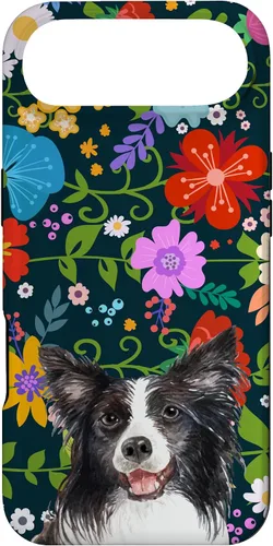 Miniatura 26 de Funda para iPhone 14 Border Collie Ditsy Flower Floral Pattern para mujer