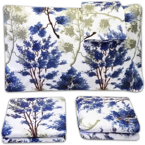Miniatura 6 de Juego de sábanas encimera y bajera de 1800 hilos de suave microfibra cepillada de calidad egipcia, de lujo, con 2 fundas de almohada