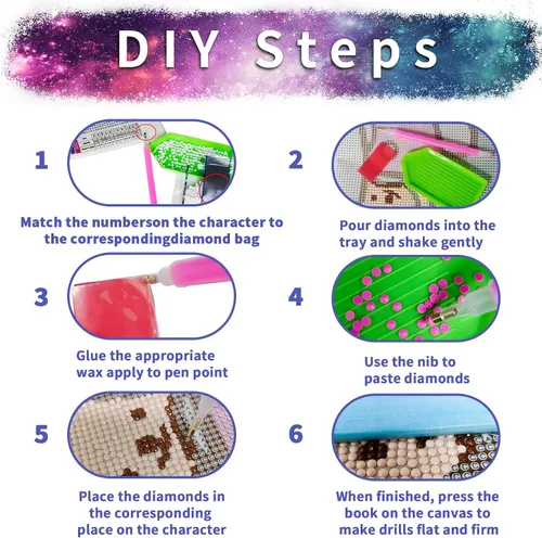 Miniatura 8 de YALKIN Kit de pintura de diamantes 5D para adultos, arte de diamantes 5D personalizado, arte de diamantes redondo completo, arte para decoración