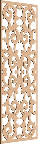 Miniatura 153 de Meadville Paneles decorativos de pared de madera con calado, 9 3/8 pulgadas de ancho x 24 3/8 pulgadas de alto x 1/4 de alto, aliso