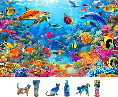 Miniatura 20 de MINIWAN Rompecabezas de 300 piezas de la Costa Amalfi, rompecabezas de alta calidad para adultos, estilo rústico, 17 x 11 pulgadas Premium Jigsaw
