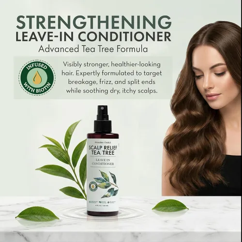 Miniatura 2 de Spray Acondicionador de Permanencia - Tratamiento del Cuero Cabelludo con Árbol de Té - Tratamiento Anti-Caspa y para Cuero Cabelludo Seco