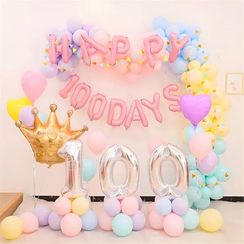 Miniatura 9 de Globos pastel de 12 pulgadas, 100 globos de color arcoíris de color caramelo de macarrón para bodas, cumpleaños, baby shower, suministros